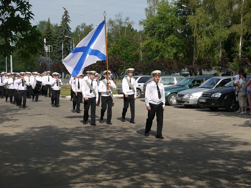 Церемония открытия мемориальной доски в честь Михаила Викторовича Красичкова в городе Обнинске