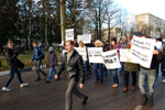 Митинг молодёжи против засилья мигрантов в городе Обнинске