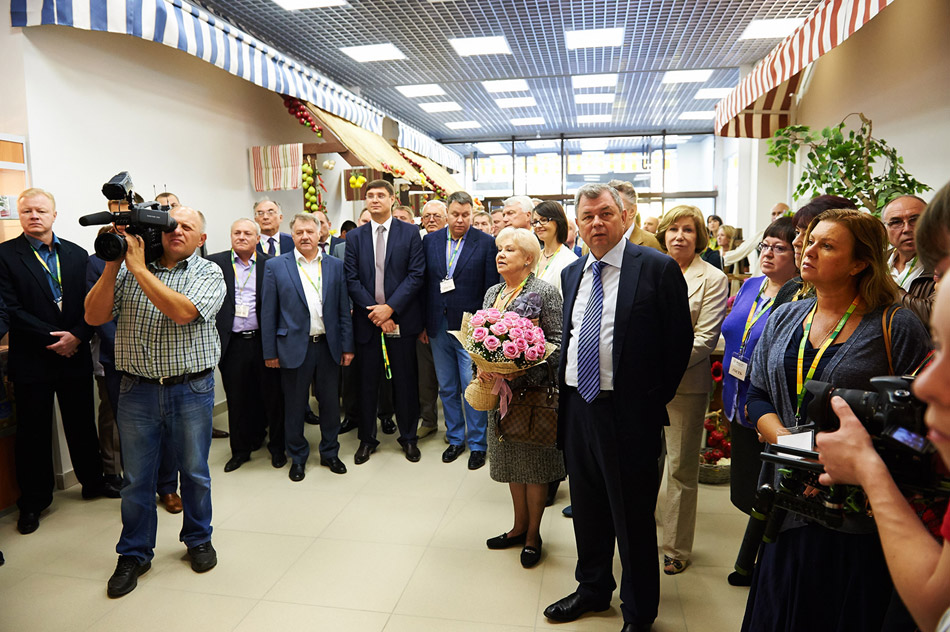Торжественная церемония открытия фермерского рынка «ЭкоБазар» в городе Обнинске (7 сентября 2014 года)