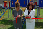 Праздничное мероприятие, приуроченное к открытию новой детской площадки на территории ГКОУКО «Ермолинская школа-интернат» в городе Ермолино