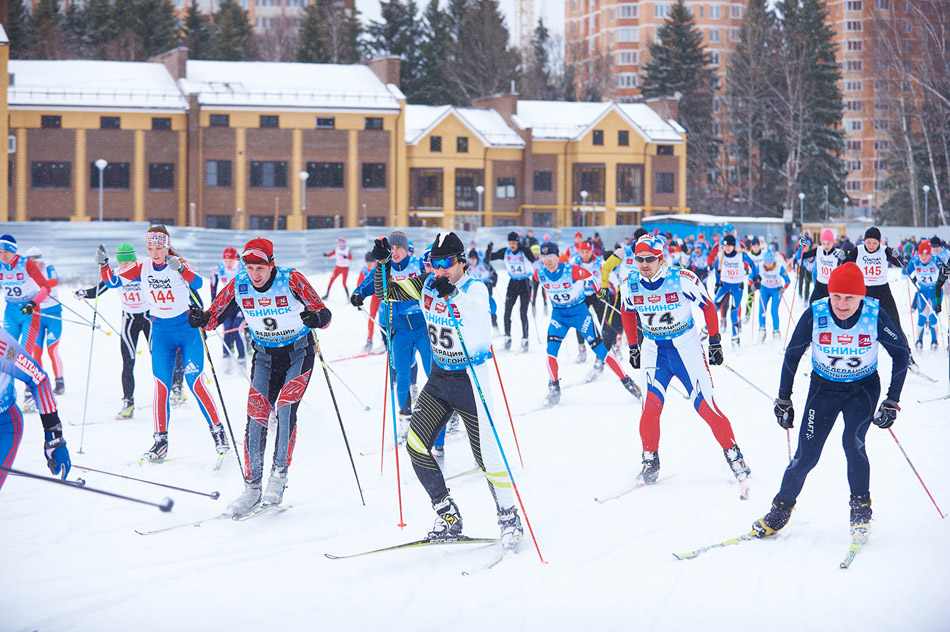 В Обнинске состоялись массовые соревнования «Лыжня России — 2015»