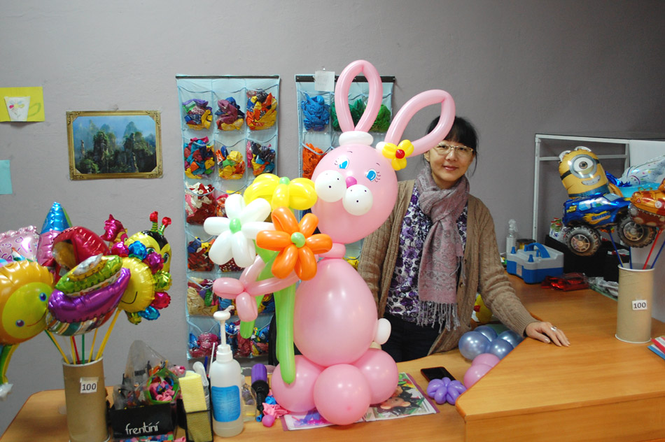 Магазин «Мир шаров» в городе Обнинске: вид изнутри
