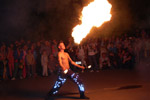 Огненное шоу на мероприятии «Ночь в музее 2012» в городе Обнинске