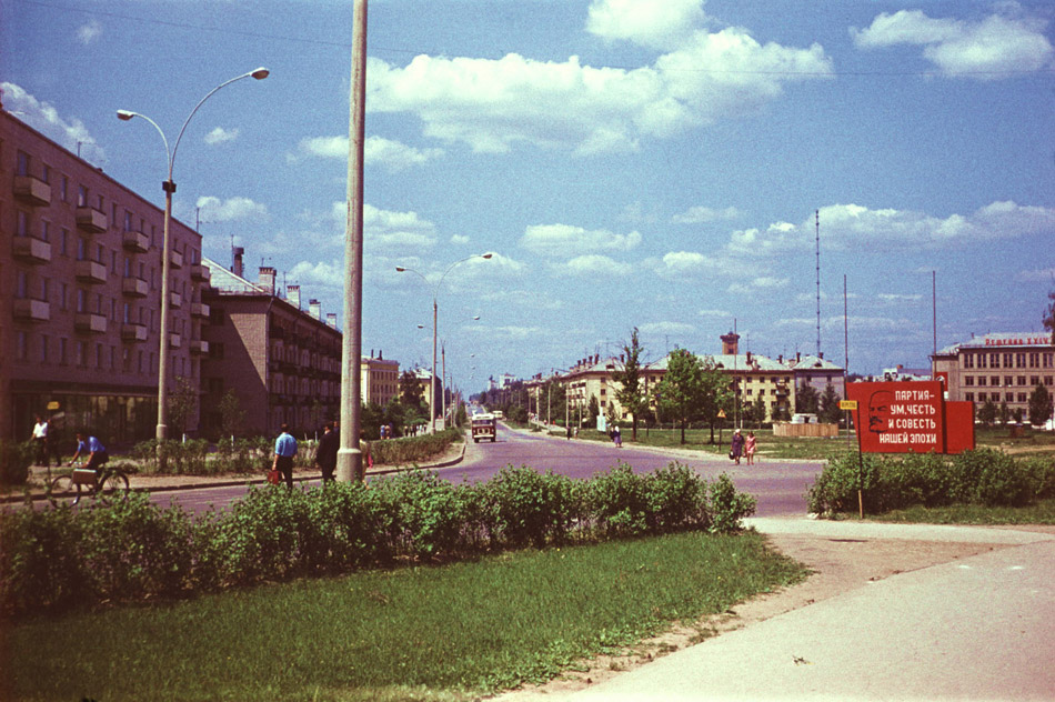 Треугольная площадь в 1971 году в городе Обнинске
