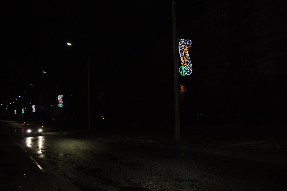 Новое освещение улицы Белкинской