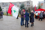 Митинг объединённой оппозиции в 2011 году на Библиотечной площади в городе Обнинске