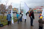 Митинг объединённой оппозиции в 2011 году на Библиотечной площади в городе Обнинске